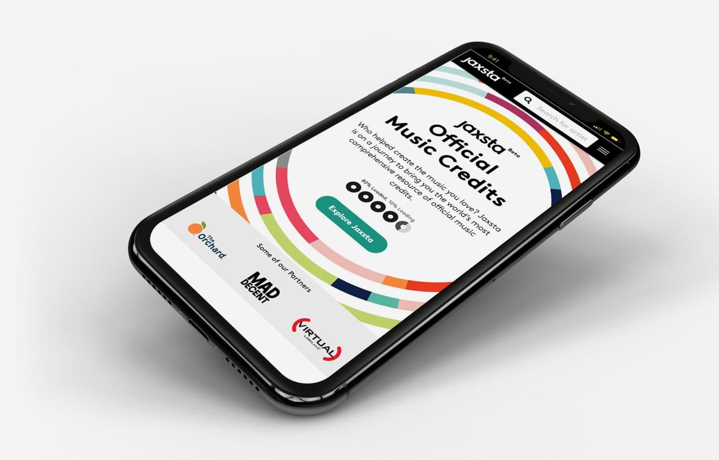 Jaxsta physical application