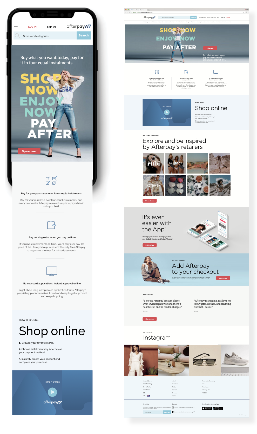 Afterpay colour system